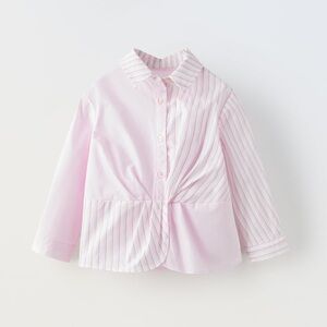 Zara girls striped poplin shirt 2-3 nwt